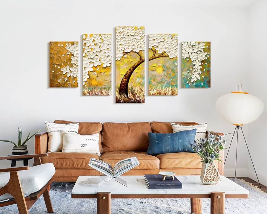 絵画 インテリア Amazon.com: JIMHOMY Wall Art for Living Room Large Canvas